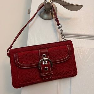 Red Coach clutch